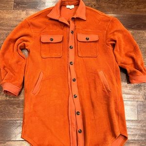Rustic Orange Long Cardigan